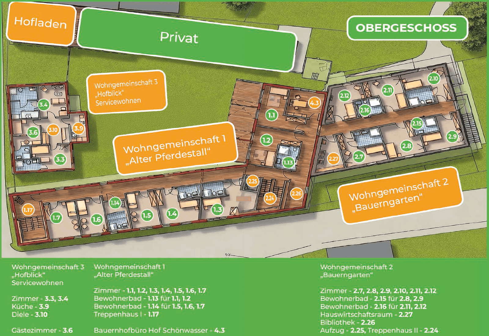 Grundriss Obergeschoss